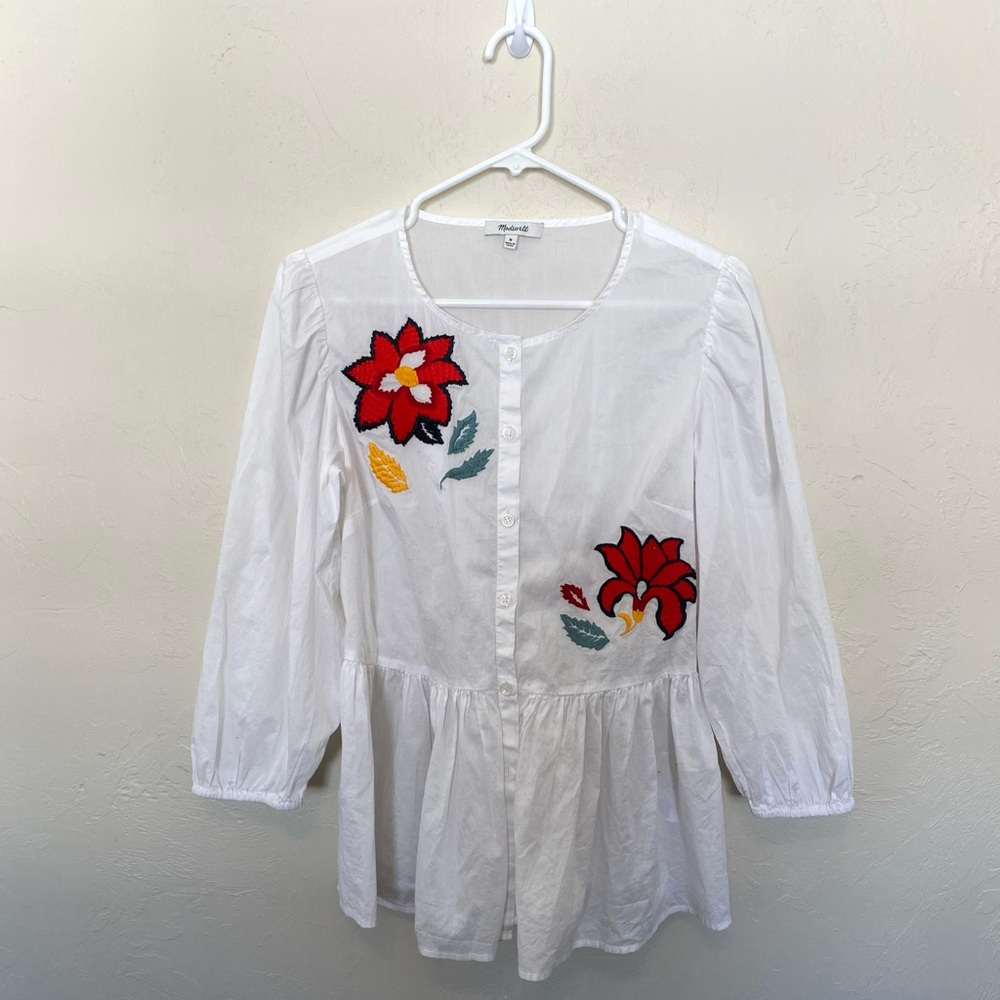 Embroidered Madewell Top
